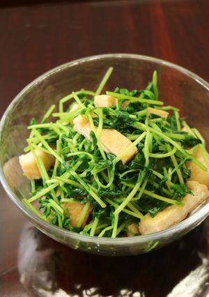 豆苗と油揚げのおひたし-レシピのメイン写真