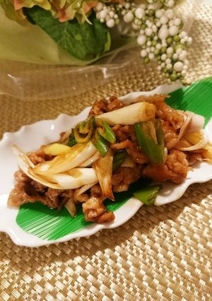 豚バラ薄切り肉の甘辛炒め～✨-レシピのメイン写真