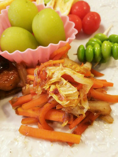 お弁当 人参と白菜のきんぴら鰹節かけ-レシピのメイン写真