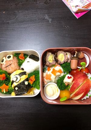 ミニオンキャラ弁-レシピのメイン写真