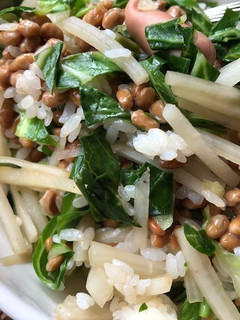 納豆と大根の皮のまぜご飯-レシピのメイン写真