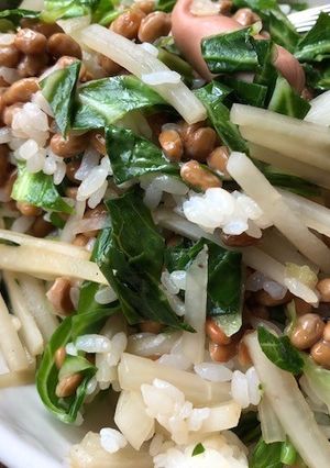 納豆と大根の皮のまぜご飯-レシピのメイン写真