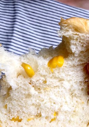 そのままが美味しい！ふわもちコーン食パン-レシピのメイン写真
