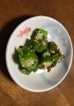 オクラの梅和え-レシピのメイン写真