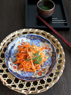 にんじんとえのきのザーサイ和え-レシピのメイン写真