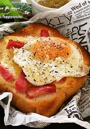 ベーコンエッグ＆チーズ☆トースト-レシピのメイン写真