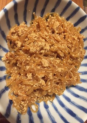 白滝明太子炒め おつまみにサイコー-レシピのメイン写真