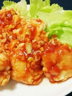 時短!節約!エビチリみたいなはんぺん焼き-レシピのメイン写真
