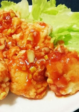 時短！節約！エビチリみたいなはんぺん焼き-レシピのメイン写真