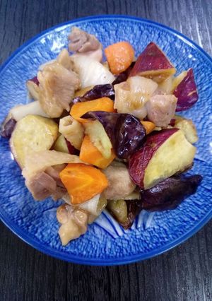 黒さつま鶏と秋野菜の酢鶏-レシピのメイン写真