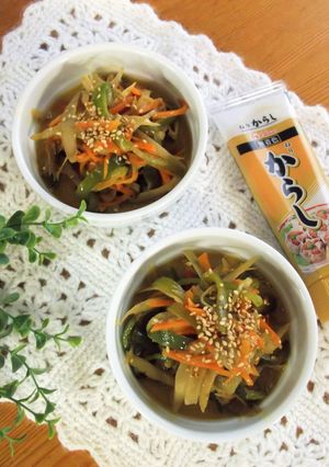 ご飯ススムよ♪からし甘酢きんぴら-レシピのメイン写真