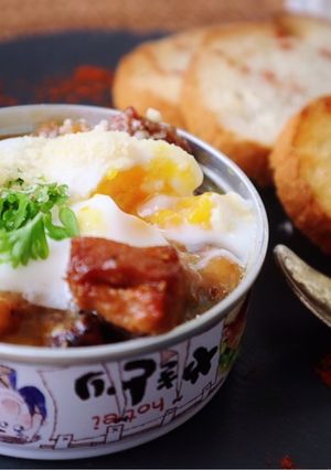 焼き鳥缶でエッグスラット風♬-レシピのメイン写真