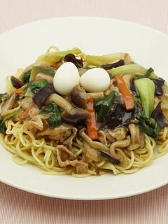 豚肉とキノコのあんかけ焼きそば-レシピのメイン写真