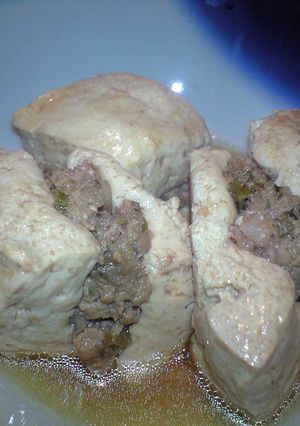 木綿豆腐のひき肉サンド煮-レシピのメイン写真