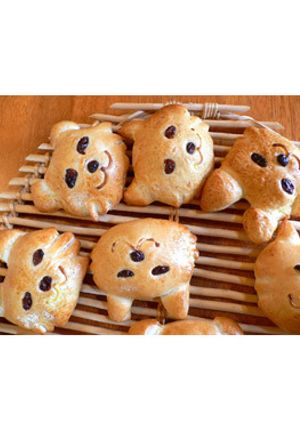 ねこクリームパン-レシピのメイン写真