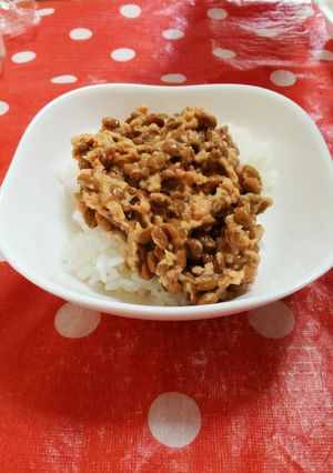 鮭入り納豆ご飯♡-レシピのメイン写真