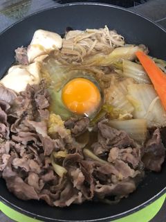 市販の鍋用野菜で作り置き、4人分すき焼き-レシピのメイン写真