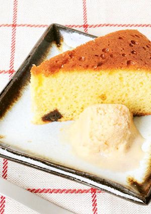 干し柿のケーキと柿のアイスクリーム-レシピのメイン写真