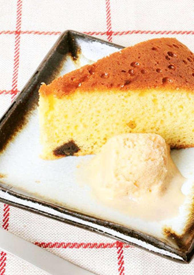 干し柿のケーキと柿のアイスクリーム-レシピのメイン写真