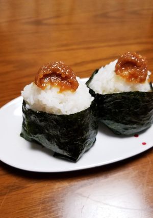 ☆おむすび♪にんにく味噌☆-レシピのメイン写真