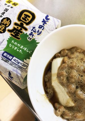 ♡ダイエットに♡豆腐納豆-レシピのメイン写真