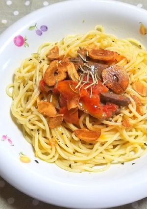 カルビのトマトグレービーソースパスタ-レシピのメイン写真