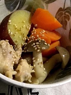 鶏モモとさつまいもの治部煮風-レシピのメイン写真