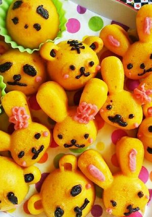 子供が喜ぶ❤動物かぼちゃマフィン♪♪-レシピのメイン写真