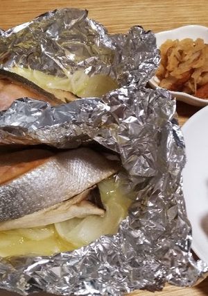 トースターで鮭のバターホイル焼き-レシピのメイン写真