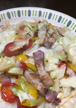 厚切りベーコンとキャベツの炒め物-レシピのメイン写真