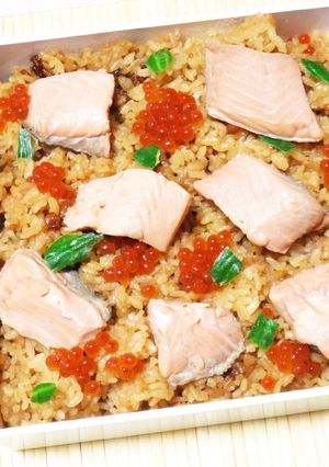 ☺宮城の郷土料理☆秋の味覚♪鮭はらこ飯☺-レシピのメイン写真