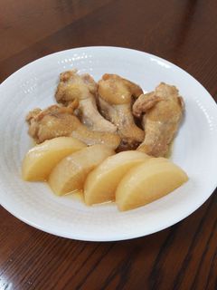 さっぱり♡鶏手羽と大根の煮物-レシピのメイン写真