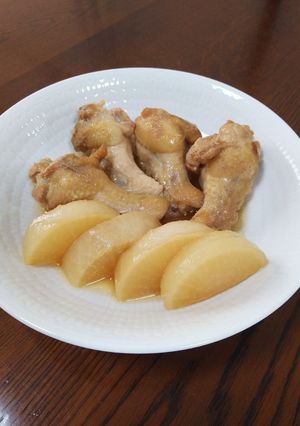 さっぱり♡鶏手羽と大根の煮物-レシピのメイン写真