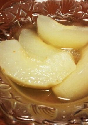 レンジで簡単♪梨のコンポート-レシピのメイン写真