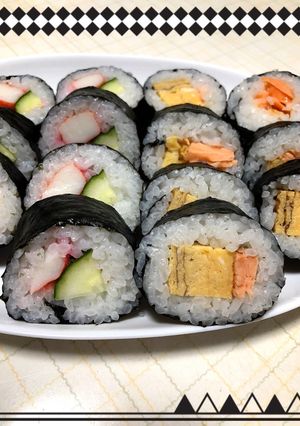 余ったご飯1合分で太巻き2本〜(^^)v-レシピのメイン写真
