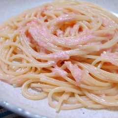 รูปของ 想い出の♪たらこクリームパスタ
