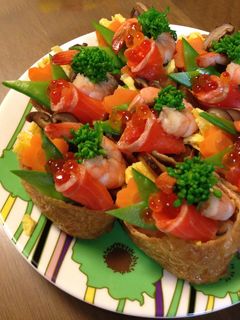 簡単☆豪華風☆ひなまつりにいなりずし-レシピのメイン写真