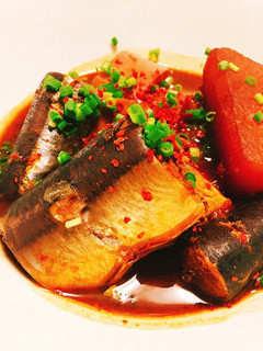 ♡圧力鍋で秋刀魚と大根の韓国風味噌煮♡-レシピのメイン写真
