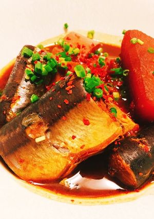 ♡圧力鍋で秋刀魚と大根の韓国風味噌煮♡-レシピのメイン写真