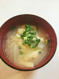 白菜と油あげの味噌汁-レシピのメイン写真