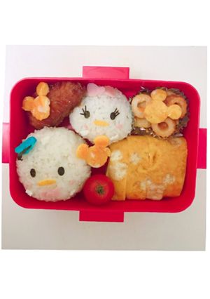 ツムツム ドナルド&デイジー キャラ弁-レシピのメイン写真