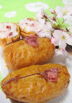 お花見に♪桜ほころぶ✿いなり寿司-レシピのメイン写真
