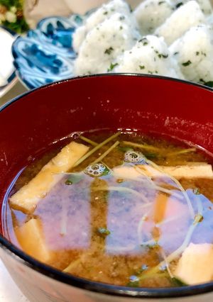 削りカツオで味噌汁。-レシピのメイン写真