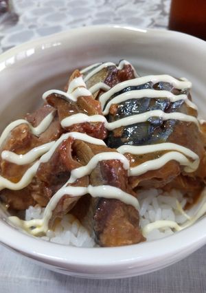 簡単♪ズボラ飯♪サバカレーマヨミソ♪-レシピのメイン写真
