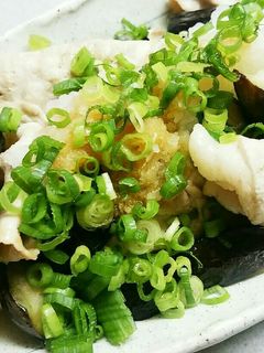 茄子と豚肉のおろしポン酢-レシピのメイン写真