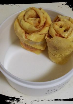 薄焼きたまごで薔薇-レシピのメイン写真