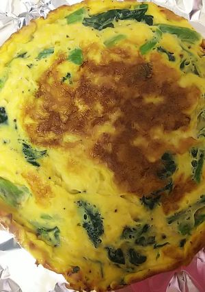 ほうれん草のビックオムレツ-レシピのメイン写真