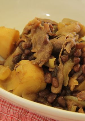 小豆入り肉じゃが-レシピのメイン写真