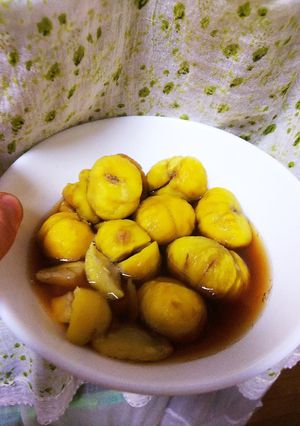 甘いのが苦手な人に♦️栗 昆布つゆ煮♦️-レシピのメイン写真