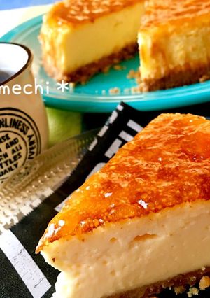 混ぜて焼くだけ簡単チーズケーキ-レシピのメイン写真